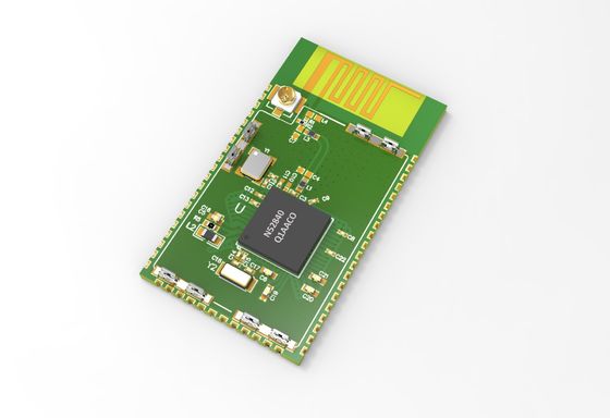 1.5uA BLE5 Thread ZigBee3 Nfc โมดูลพลังงานต่ําแบบ Bluetooth สําหรับล็อค BLE52840SA-B